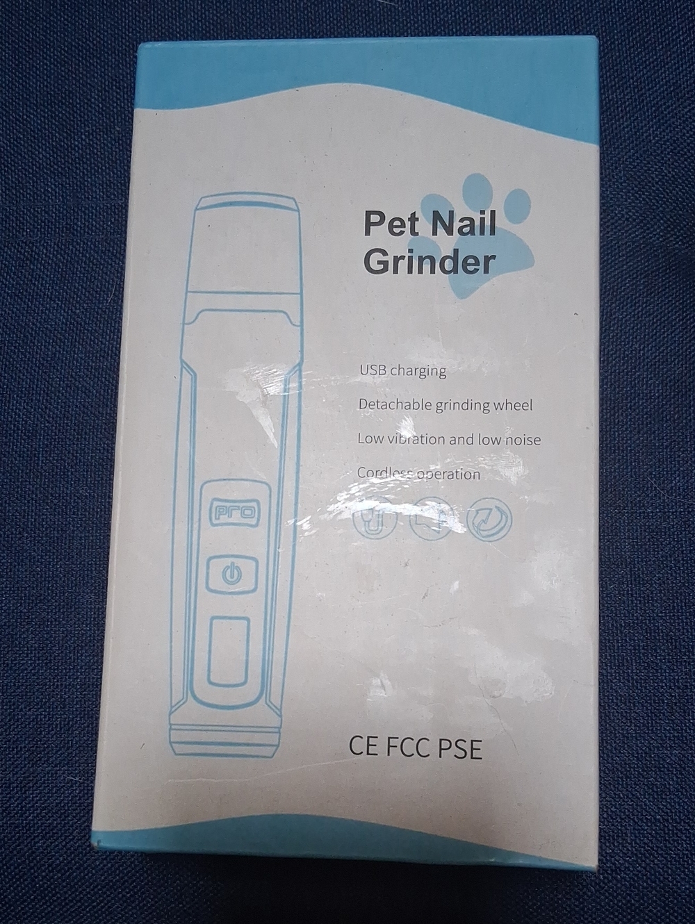 Pet Nail Grinder Electric Trimmer - Low Vibrating For Easy Use